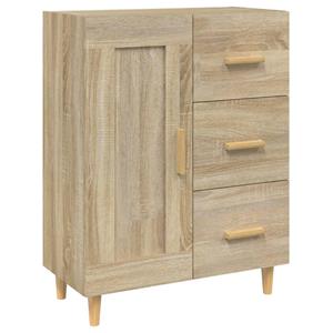 VidaXL Dressoir 69,5x34x90 Cm Bewerkt Hout Sonoma Eikenkleurig