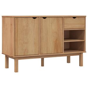 VidaXL Dressoir 114x43x73,5 Cm Massief Grenenhout