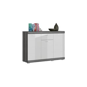 ebuy24 Scout Sideboard 3 Türen, 1 Schublade grau.