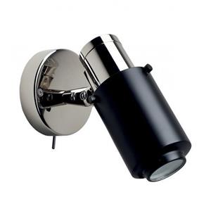 dcweditions DCW Editions Biny Spot Led Wandlamp - Nikkel/zwart - met schakelaar