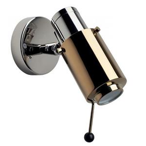 dcweditions DCW Editions Biny Spot Led Wandlamp - Nikkel/goud - met stokje - zonder schakelaar