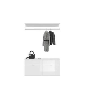 xonox.home Schuhschrank »Wandgarderobe mit Kommode Projekt X groß, weiß« (Set)