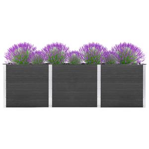 VidaXL Plantenbak verhoogd 300x100x91 cm HKC grijs