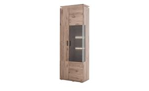 Primo Kombi-Vitrine  Kataros ¦ holzfarben ¦ Maße (cm): B: 75 H: 209 T: 38  - Möbel Kraft