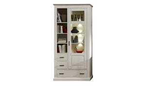 maison bleue Vitrine  Peru Lima ¦ weiß ¦ Maße (cm): B: 99 H: 204 T: 42  - Möbel Kraft