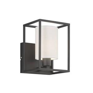 FISCHER & HONSEL Wandlamp Gilli met stoffen kap wit