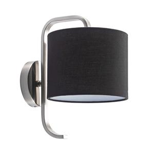 Lindby Jevanna wandlamp van textiel, zwart