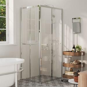 VIDAXL Duschwanne »Duschkabine ESG 90x70x180 cm Dusche Duschabtrennung«