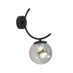 EMIBIG LIGHTING Wandlamp Boston, zwart/grafiet, 1-lamp