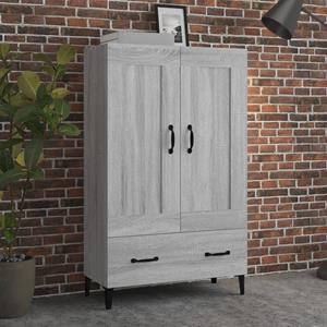 Hoge kast 70x31x115 cm bewerkt hout grijs sonoma eikenkleurig