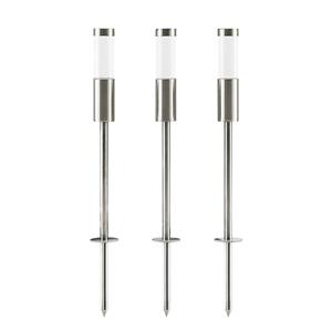 Prios Edinai LED buitenspot met spies, 3per set