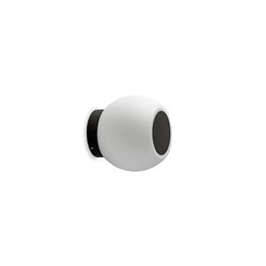 FARO BARCELONA LED wandlamp Moy in zwart met glazen kap