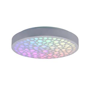 Reality Leuchten LED plafondlamp Chizu Ø 40,5 cm dimbaar RGB wit