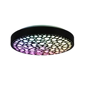 Reality Leuchten LED plafondlamp Chizu Ø 40,5cm dimbaar RGB zwart