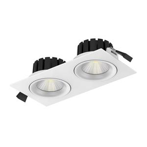 The Light Group SLC DL04 Square X2 LED inbouwlamp 3000K wit