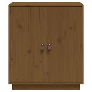 vidaXL Dressoir 65,5x40x75 cm massief grenenhout honingbruin