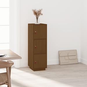 Hoge kast 34x40x108,5 cm massief grenenhout honingbruin