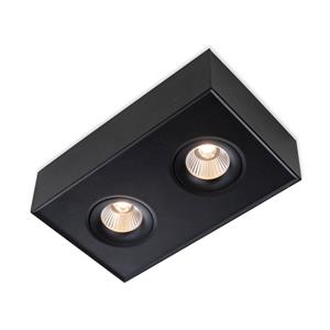 The Light Group SLC DL04 Surface X2 opbouwlamp 3.000K zwart