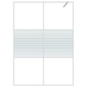 vidaXL Inloopdouchewand 140x195 cm transparant ESG-glas wit