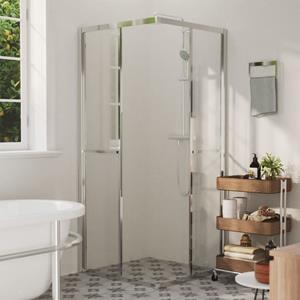 VIDAXL Duschwanne »Duschkabine ESG 80x80x180 cm«