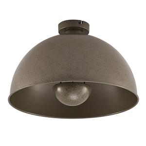LINDBY Lya Deckenleuchte, 41 cm, rund, dunkelgrau