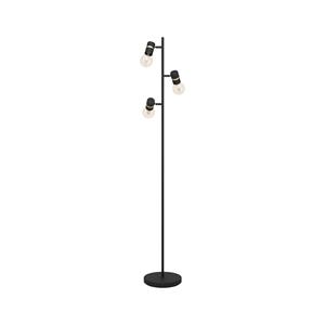 EGLO Vloerlamp Lurone, zwart, 3-lamps