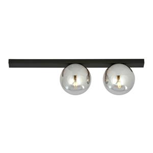 EMIBIG LIGHTING Plafondlamp Fit, zwart/grafiet, 2-lamps