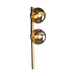 Eco-Light Wandlamp Pluto 2-lamps, goud