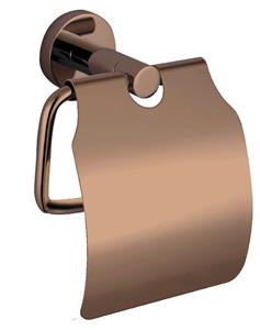 Best Design Dijon wc-rolhouder met klep brons