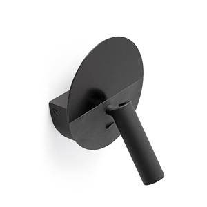 FARO BARCELONA LED wandlamp Duas met USB-laadbus, zwart