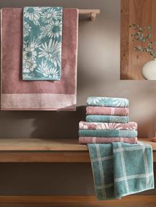 Cawö - Luxury Home Two-Tone Grafik 604 - Farbe: magnolie - 83 Duschtuch 80x150 cm