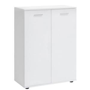 FineBuy Sideboard 71 cm breit und 104 cm hoch weiß
