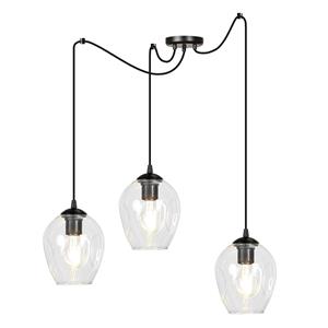 EMIBIG LIGHTING Pendellampe Starla, dezentral, dreiflammig, klar