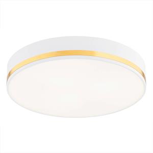 Euluna Plafondlamp Amore, gouden stroken, wit