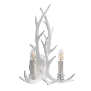 Lindby Fipos wandlamp in gewei-optiek, wit