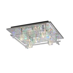Leuchten Direkt LED-Deckenleuchte Kemal 2.0, chrom mit RGB