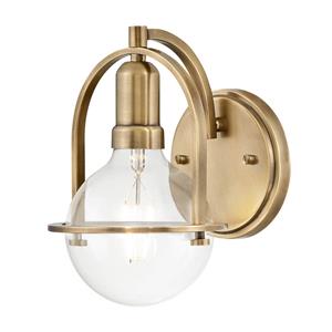 Quintiesse Wandlamp Sommerset, 1-lamp, messing