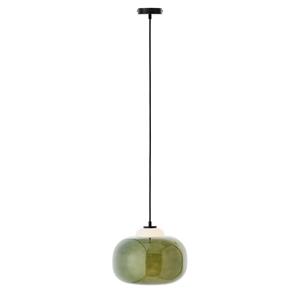 Brilliant Hanglamp Blop van glas, groen