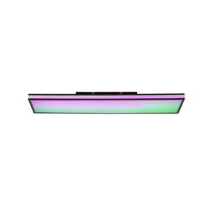 Leuchten Direkt LED-Deckenlampe Mario, CCT, RGB, 100x25cm, schwarz