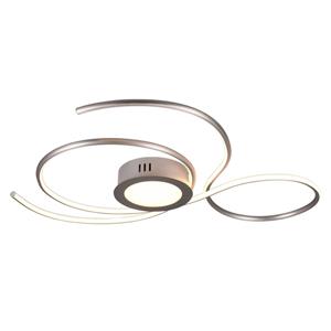 Trio Lighting LED plafondlamp Jive, 80cm, nikkel