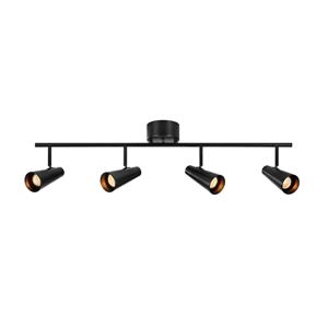 Markslöjd Plafondspot Crest metaal zwart 4-lamps