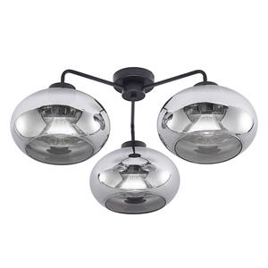 Lindby Navidia plafondlamp, kap van rookglas
