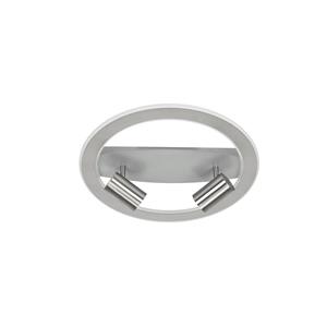 LINDBY Berisha LED-Deckenlampe, 3-flammig, nickel