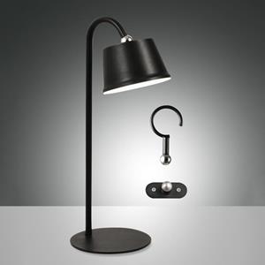 Fabas Luce Armanda oplaadbare LED-lamp, zwart, magneet, universeel, IP54
