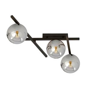 EMIBIG LIGHTING Plafondlamp Smart, zwart/grafiet, 3-lamps
