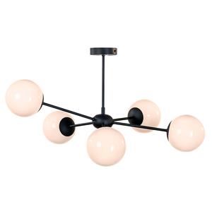 Euluna Plafondlamp Dori, 5-lamps, zwart
