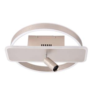 Lucande Damivan LED plafondlamp, rond, nikkel