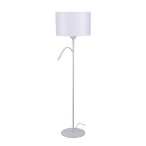 Nowodvorski Lighting Vloerlamp Hotel Plus met leeslamp, wit