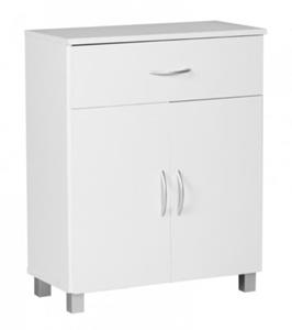 FineBuy Sideboard 60 cm breit und 75 cm hoch weiß