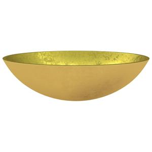 VIDAXL Waschbecken »Waschbecken Glas 50x37x14 cm Gold«